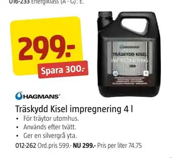 Träskydd kisel impregnering 4 l