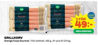 Coop Grillkorv erbjuda
