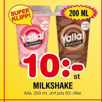 Nya Pulsen Milkshake erbjuda