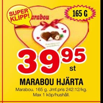 Nya Pulsen Marabou hjärta erbjuda