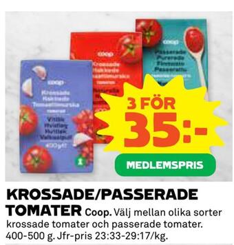 Coop Krossade/passerade tomater erbjuda