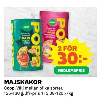 Coop Extra Majskakor erbjuda