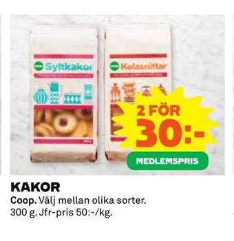 Coop Extra Kakor erbjuda