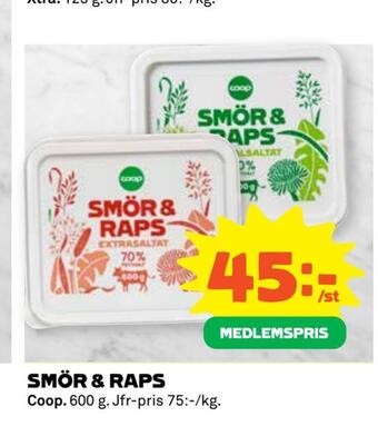 Coop Extra Smör & raps erbjuda