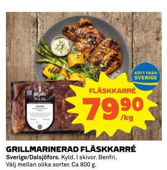 Coop Grillmarinerad fläskkarré erbjuda