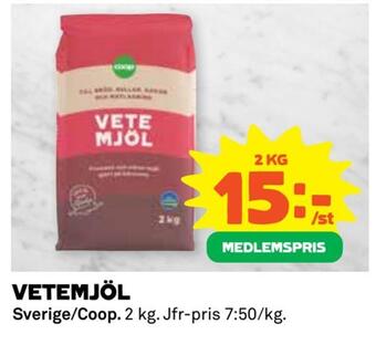 Coop Extra Vetemjöl erbjuda