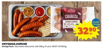 Coop Kryddiga korvar erbjuda