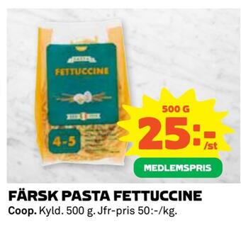 Coop Extra Färsk pasta fettuccine erbjuda