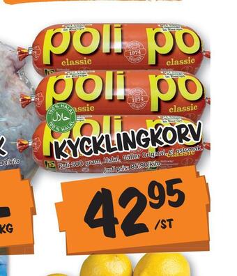 Bazaar Food market Kycklingkorv erbjuda