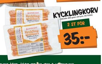 Bazaar Food market Kycklingkorv erbjuda