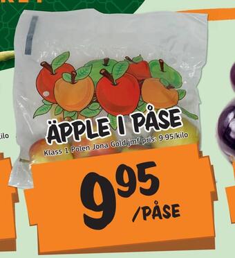Bazaar Food market Äpple i påse erbjuda