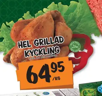 Bazaar Food market Hel grillad kyckling erbjuda