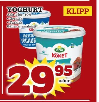 minmatbutik Yoghurt erbjuda