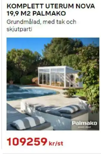 Palmako Komplett Uterum Nova 19,9 M2