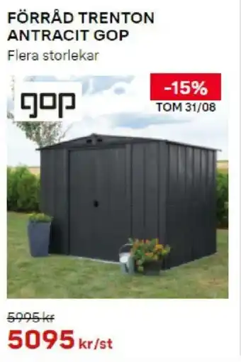Byggmax Gop Förråd Trenton Antracit erbjuda