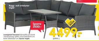 Rusta Loungeset Toscana erbjuda
