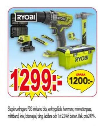 Bo Ohlsson Ryobi slagskruvdragare erbjuda