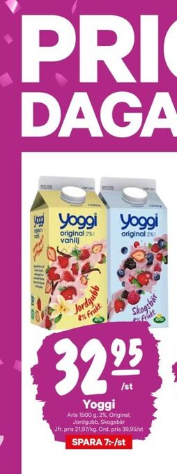 City Gross Yoggi yoghurt erbjuda