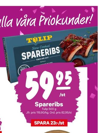 City Gross Tulip spareribs erbjuda