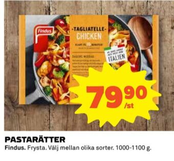 Coop Findus pastarätter erbjuda