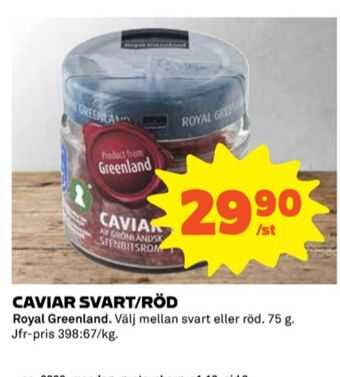 Coop Royal greenland kaviar erbjuda