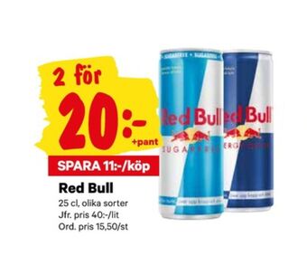 City Gross Red bull energidryck erbjuda