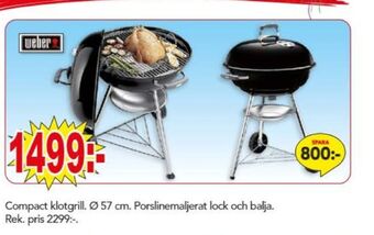 Bo Ohlsson Weber klotgrill erbjuda