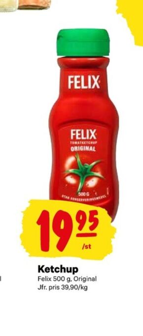 City Gross Felix ketchup erbjuda