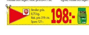 Stroller gräsmattegödsel