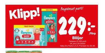 Pampers blöjor