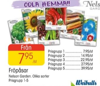 EKO Nelson garden fröpåsar erbjuda