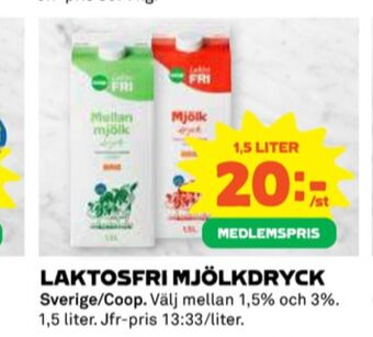 Coop mellanmjölk