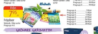 EKO Weibull fröpåsar erbjuda