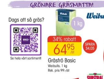 EKO Weibull gräsfrö erbjuda