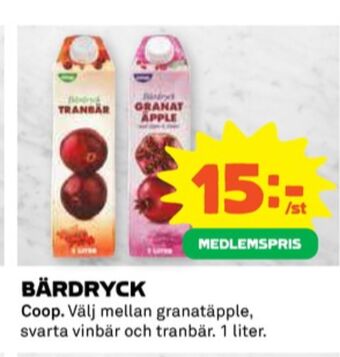 Coop Coop fruktdryck erbjuda