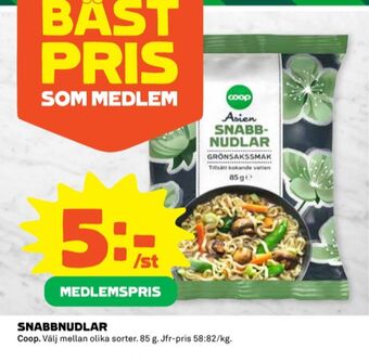 Coop Coop nudelrätter erbjuda