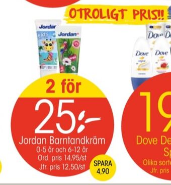 EKO Jordan tandkräm erbjuda