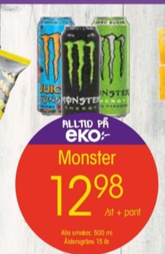 EKO Monster energidryck erbjuda