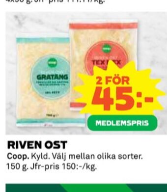 Coop Coop riven ost erbjuda
