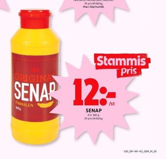 ICA Kvantum Ica senap erbjuda