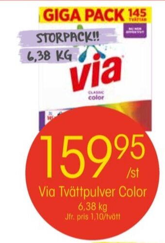 EKO Via tvättmedel pulver erbjuda