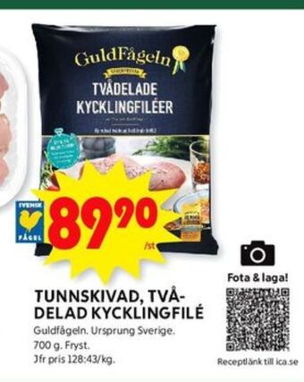 ICA Kvantum Guldfågeln kycklingfilé erbjuda