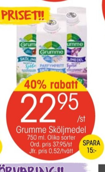 EKO Grumme tvättmedel flytande erbjuda