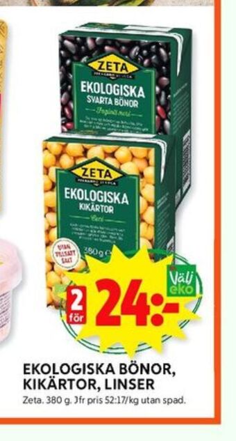 ICA Kvantum Zeta bönor erbjuda