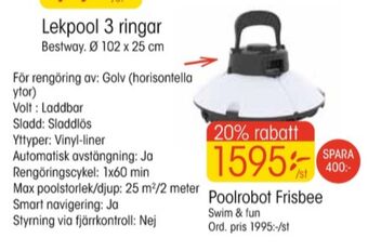 EKO Swim & fun poolrobot erbjuda