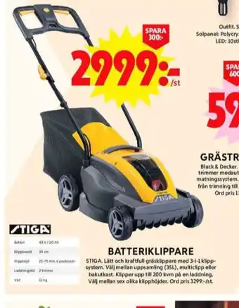 ICA Maxi Stiga gräsklippare erbjuda
