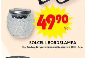 ICA Maxi Star trading solcellslampor erbjuda
