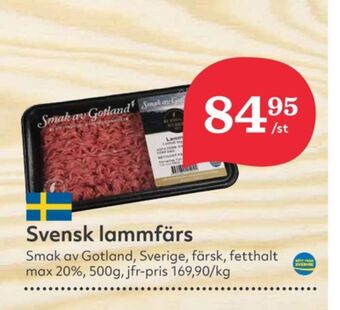 Hemköp Smak av gotland lammfärs erbjuda