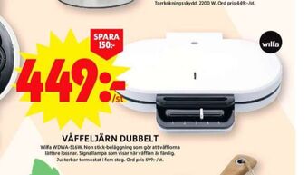 ICA Maxi Wilfa våffeljärn erbjuda