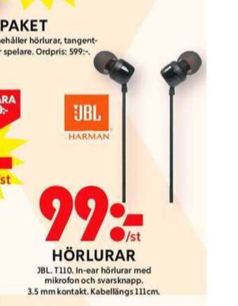 ICA Maxi Jbl headset erbjuda